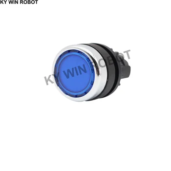 1 ADET / GRUP A22-RLTR-BL Mavi ışık kendinden kilitleme basmalı düğme anahtarı kafa Elektrik Aksesuarları
