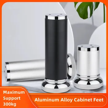 1 Adet Alüminyum Alaşımlı Mobilya Ayakları Siyah Gümüş Ayarlanabilir Yükseklik Kanepe Ayakları destek ayakları Yükseltilmiş Yatak Ayakları Sehpa Ayakları