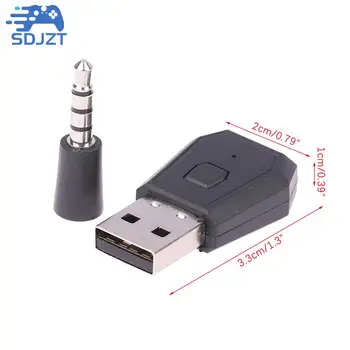 1 Adet PS4 Bluetooth Dongle USB BT 3.5 mm Adaptör Play Station İçin İstikrarlı Performans Bluetooth Kulaklık Hoparlör