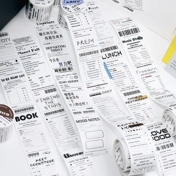 1 adet / 1 grup Dekoratif Yapışkan Bantlar Amerikan Küçük Bilet Maskesi Bantlar Scrapbooking kendi başına yap kağıdı Japon Çıkartmalar 3M