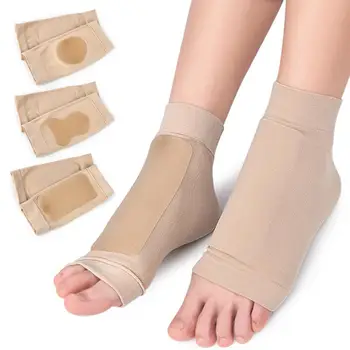 1 Çift Ayak Bileği Koruyucu Çorap Ter Emme Nefes Yumuşak Yüksek Elastikiyet Topuk Nemlendirici Bacak Çorap Spor Malzemeleri