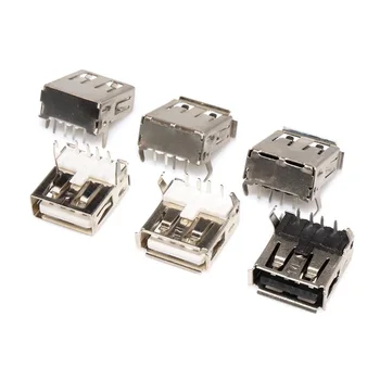 10 ADET - 2023 Sıcak Satış USB Tip A Standart Bağlantı Noktası Dişi Lehim Jakları Konnektör PCB Soket USB-A tipi