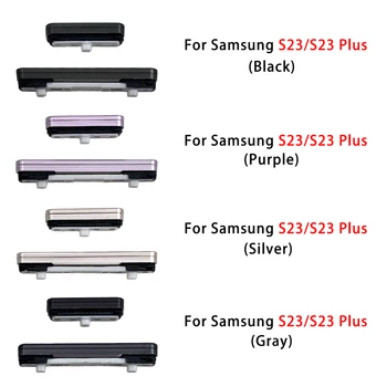 10 Adet Samsung İçin Samsung S23 S23 Artı S23 Ultra Ses Yukarı Aşağı Güç Açık Kapalı Yan Anahtar Düğmesi Onarım Yedek Parçalar