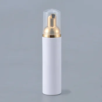 10 adet 100ml Boş Beyaz Sıvı Sabun Altın Köpük Dağıtıcı Pompa Konteyner Köpük Makyaj Plastik Seyahat Şişesi, DIY Köpük Şişeleri