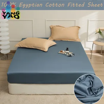 100 % Mısır Pamuklu Çarşaf lençol de cama rahat Yatak Örtüsü Kraliçe Boyutu Düz Renk Çarşaf(yastık kılıfı sipariş gerekir)