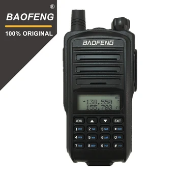 100 % Orijinal BaoFeng UV-7R Walkie Talkie Çift Bant 5R artı UHF / VHF Taşınabilir İki Yönlü Radyo Alıcısı Polis HF Amatör Transciver