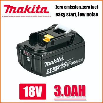 100 % Orijinal Makita 18V 3.0 Ah Şarj Edilebilir Güç Araçları Pil ile LED lityum-iyon yedek pil LXT BL1860B BL1860 BL1850