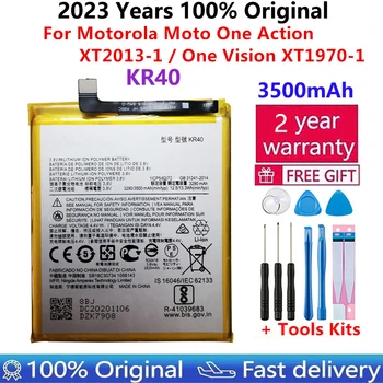 100 % Orijinal Yeni 3500mAh KR40 Cep Telefonu Yedek Pil Motorola Moto Bir Eylem XT2013-1 / Bir Vizyon XT1970-1
