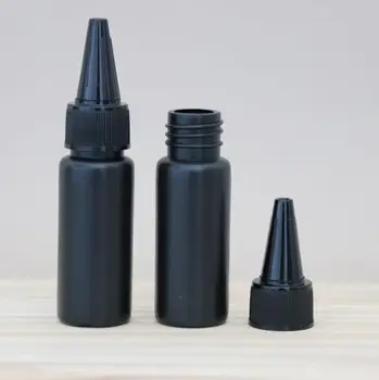 100 adet 30ml boş siyah kozmetik losyon plastik şişeler büküm üst kapağı, ambalaj kapları şampuan şişesi