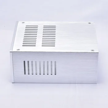 168 * 100 * 229mm gümüş tam alüminyum surround soğutucu ses güç amplifikatörü PSU DIY kutusu
