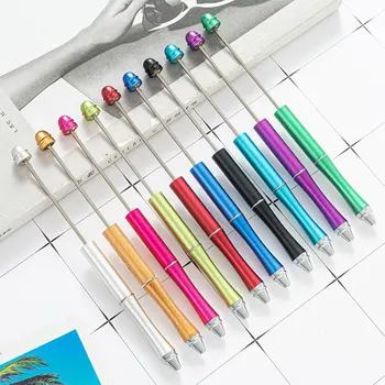 18 Adet Renkli Metal Okunabilir Kalem Boncuk Tükenmez Kalem Metal Tükenmez Kalem Misafir Çocuklar için Malzemeleri