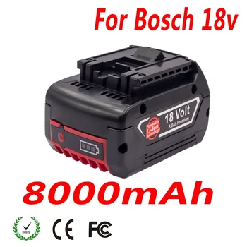 18V Güç Aracı Pil 8Ah ile Uyumlu BAT609 610 618619 için Uygun Orijinal Bosch Gelişmiş Pil Kapasitesi ve Uzun Ömürlü