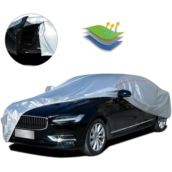 190T Evrensel Araba Kapakları Açık Güneş Koruma Toz Geçirmez Yağmur Geçirmez Kar Koruma Toyota Camry Corolla için RAV4 Yaris Reiz