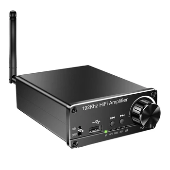 192 kHz/24bit Ses Dijital-Analog HİFİ Amplifikatör Kablosuz 5.0 Optik Koaksiyel AUX USB Ses Girişi Ses Kontrolü TV Telefonu için