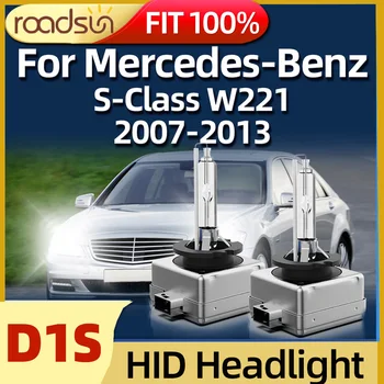 2 Adet Hıd Oto Xenon Far D1S 6000K Yüksek İşın Düşük İşın İçin Fit Mercedes-Benz S Sınıfı W221 2007 2008 2009 2010 2011 2012 2013