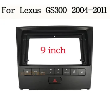 2 DİN 9 İnç Araba Fasya Çerçeve Lexus GS GS300 350 400 430 450H 460 Kiti Paneli Montaj android araba Radyo