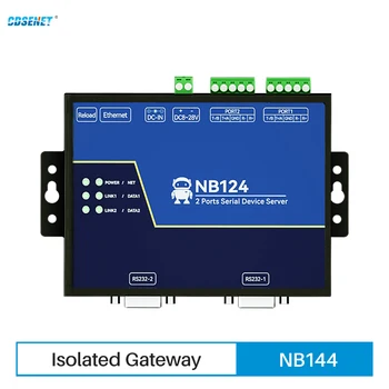 2 Kanal RS485 / RS232 / RS422 to Ethernet Seri Sunucu NB124 TCP UDP MQTT HTTP Modbus Ağ Geçidi TCP-RTU Watchdog DC8-28V CDSENT