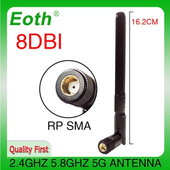 2 adet 2.4 GHz 5.8 Ghz 5G Anten RP-SMA 8dBi wifi ıot anteni Çift Bant 2.4 G 5G 5.8 G Wİ Fİ anten anten SMA dişi kablosuz yönlendirici