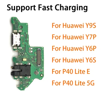 20 Adet Orijinal USB Şarj Portu Konektörü Kurulu Bölüm Flex Kablo Huawei Y9S Y6P Y8P Y7P Y6S P40 Lite 5G / P40 Lite E