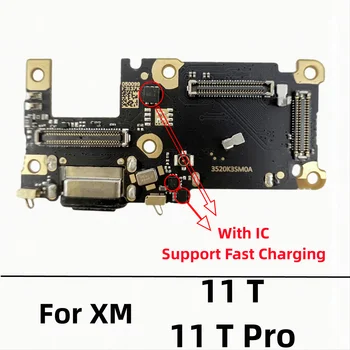 20 Adet / grup, USB Şarj Dock Bağlantı Flex Kablo Xiaomi Mi 11T Pro Şarj Kurulu Fiş Portu