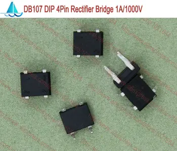 20 adet / grup DB107 DB107S DIP 4Pin Tek Fazlı Köprü Doğrultucu 2A 1000V