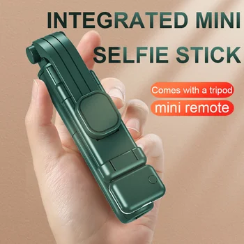 2022 Kablosuz Selfie Sopa Mini Tripod Bluetooth Uzatılabilir Monopod Uzaktan deklanşör IOS Android telefon İçin canlı vlog video seyahat