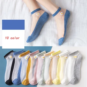 2023 Kız Çorap Cam Çorap Yaz İnce Stil Kadın Çorap Çorap Nefes Anti Koku Çorap