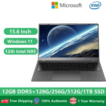 2023 Oyun Dizüstü Bilgisayar PC Win11 Dizüstü Netbook 15.6 İnç 12th Gen Intel Kızılağaç Lake-N N95 12GB DDR5 1TB M. 2 WiFi Tip-C