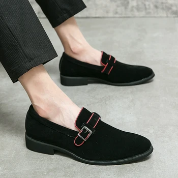 2023 Yaz erkek Moda Düşük Üst moda ayakkabılar İngiliz İş Elbise deri ayakkabı Çok Yönlü Mat Deri gündelik erkek ayakkabısı