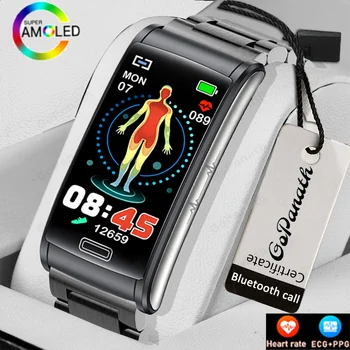 2023 Yeni EKG+PPG Akıllı İzle Erkekler Kan Basıncı Kalp Hızı Saatler IP68 Su Geçirmez Spor İzci Smartwatch Huawei Xiaomi İçin