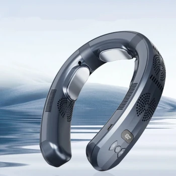 2023 Yeni Giyilebilir Klima USB Şarj Edilebilir Taşınabilir 3 Soğutma Asılı Boyun Fanı Dilsiz 6000mAh Açık Yaz Soğutucu