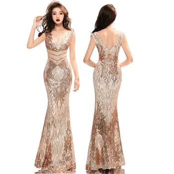 2023 Yeni Kadın High End Elbise Seksi V Yaka kemerli elbise Zarif Akşam Parti Slim Fit Yıllık Toplantı Gece Elbisesi