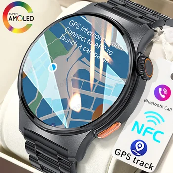 2023 Yeni NFC akıllı saat Erkekler akıllı Bluetooth Çağrı Spor GPS Parça Smartwatch Kadınlar Kalp Hızı EKG PPG Android Ios İçin Smartwatch