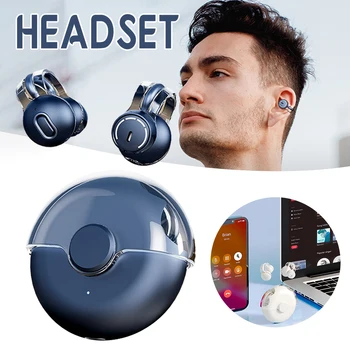 2023 Yeni TWS Bluetooth 5.3 Kablosuz Kemik iletimli kulaklık Klip Kulak Müzik Gürültü İptal Kulaklık HD Çağrı Spor Kulaklık