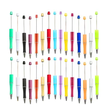 25 plastik tükenmez kalemler çocuklar için, öğrenciler, ofis ve okul malzemeleri, çeşitli DIY tükenmez kalemler, siyah mürekkep tükenmez kalemler
