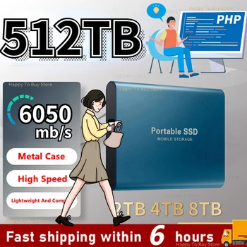 256TB Taşınabilir Yüksek Hızlı SSD sabit disk 2TB 4TB 500GB 64TB Sabit disk sabit disk Orijinal Elektronik DİZÜSTÜ Cep Telefonları için