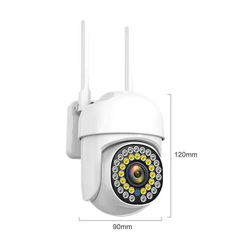 2MP 1080p V380 APP Tam renkli çift ışık kaynağı kablosuz PTZ IP Kamera otomatik İzleme Güvenlik Alarmı bebek izleme monitörü