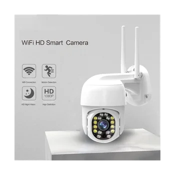 2MP Açık Kamera 360 Derece Tam Renkli Gece Görüş Kablosuz WİFİ uzaktan kontrol monitörü HD Akıllı Güvenlik Kamera AB Tak