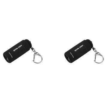 2X mini fener Anahtarlık LED Şarj Edilebilir USB Mini El Feneri Taşınabilir cep feneri Anahtarlık DIY Aracı Ev İçin