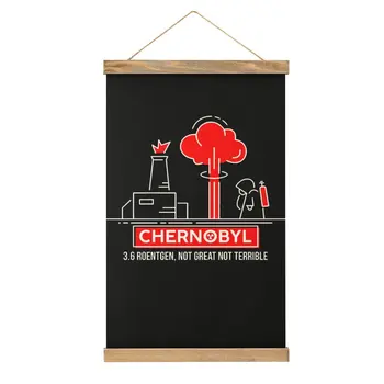 3.6 Röntgen Değil Büyük Değil Korkunç Çernobil Resim Otel Zanaat Dekorasyon Tuval Asılı Resim Vintage Mizah Grafik Tarzı
