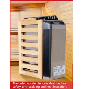 3.6 kw Sauna ısıtıcı 220V Sauna Buhar Jeneratörü ev kullanımı ısıtma iç Kontrol fırın Odası Kuru Paslanmaz Çelik Ekipman