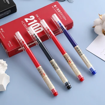 3 Adet Sınav İmza Tükenmez Kalem 0.5 mm Siyah Mavi Kırmızı Mürekkep Yüksek Kapasiteli Jel Kalemler Yazma Okul Ofis Kırtasiye Malzemeleri