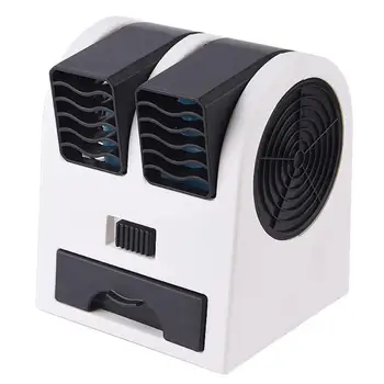 3-İn-1 Mini Klima Fanı Nemlendirici Arıtma USB Akülü Sessiz Hava Soğutucu Ev Ofis İçin