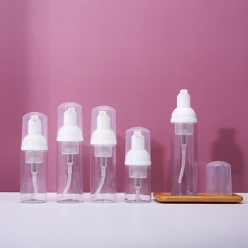 30ml / 40ml/50ml / 60ml Köpük sabun şişesi Boş Plastik Köpük Yüz Temizleyici pompa şişesi Doldurulabilir Losyon şampuanlık