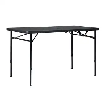 4 Ayak Katlanır Ayarlanabilir Masa, Zengin Siyah katlanır masa kamp masası masası