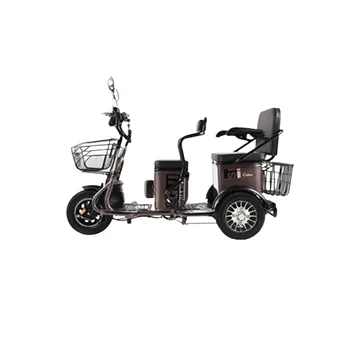 48/60 Volt 12/20a Elektrikli Trike Üç Tekerlekli Bisiklet Ev Kullanımı İçin Pick Up Çocuklar Günlük Gidip Yetişkin Kızlar Seyahat Tubeless Lastik
