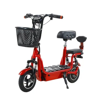 48v Elektrikli Bisiklet Çift Sürme Araçları Fırçasız Diferansiyel Motor Davul Fren Lityum Pil E-Bisiklet