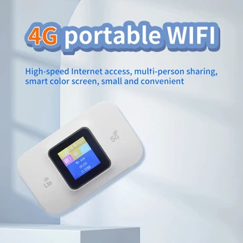 4G WIFI yönlendirici 150Mbps Cep 4G LTE WIFI yönlendirici Renkli lcd ekran SIM Kart Dahili 3000mAh Pil Kapalı Açık Ağ için