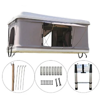 4WD Taşınabilir SUV araba sert kabuklu çatı üstü çadır 1-2 Kişi kamp römorku çadırları