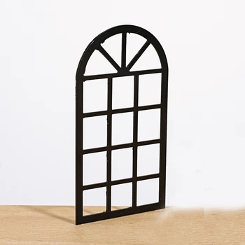 5 Adet Simülasyon Siyah/Beyaz Minyatür Pencere Diorama Malzemeleri Yapı Kum Masa Sahne Düzeni Ev model seti Dekorasyon